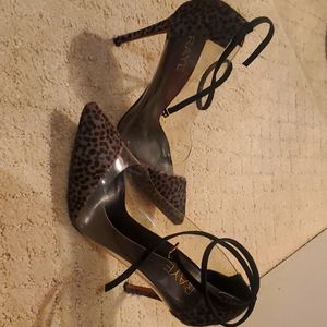 Raye leopard and suade pump